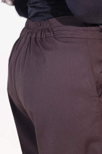 Brown Darted Pants
