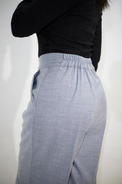 Light Gray Darted Pants