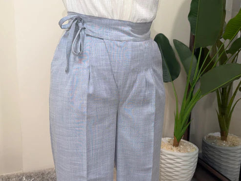 Light Gray Darted Pants