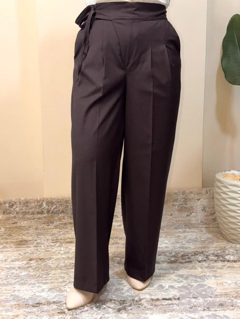 Brown Darted Pants